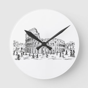Horloge Ronde colosseum de Rome
