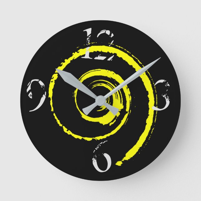 Horloge Ronde Colourful Twirls (Recto)