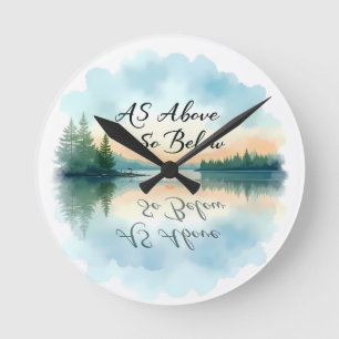 Horloge Ronde Comme Ci-Dessus