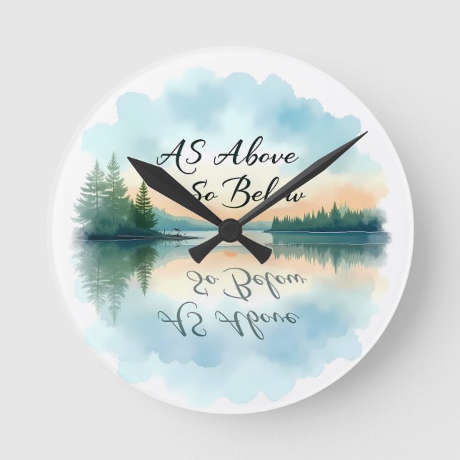 Horloge Ronde Comme Ci-Dessus (Recto)