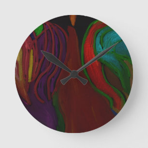 Horloge Ronde Composition florale d'Hadès
