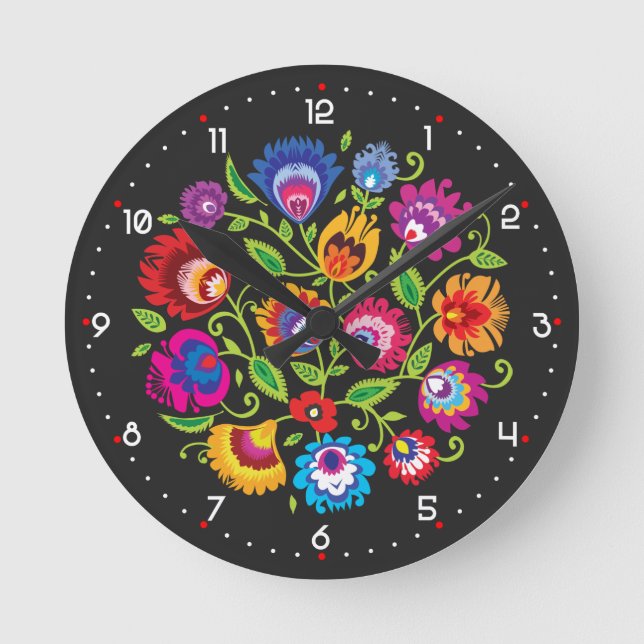 Horloge Ronde Composition ronde du folklore polonais (Recto)