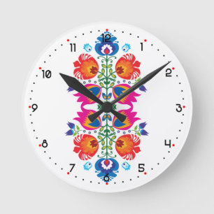 Horloge Ronde Composition unique du folklore 