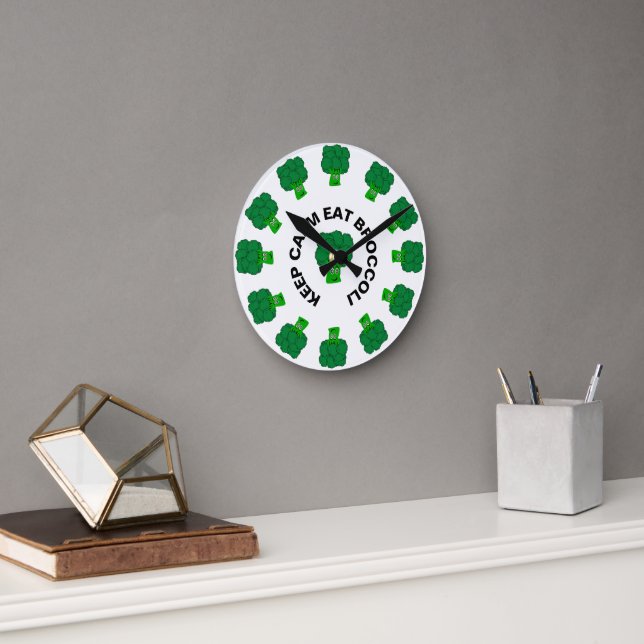 Horloge Ronde Conception Brocoli (Bureau)
