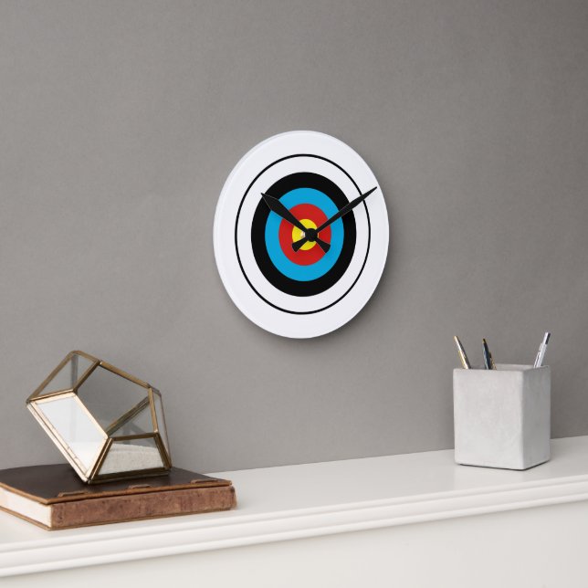 Horloge Ronde Conception cible Bullseye (Bureau)