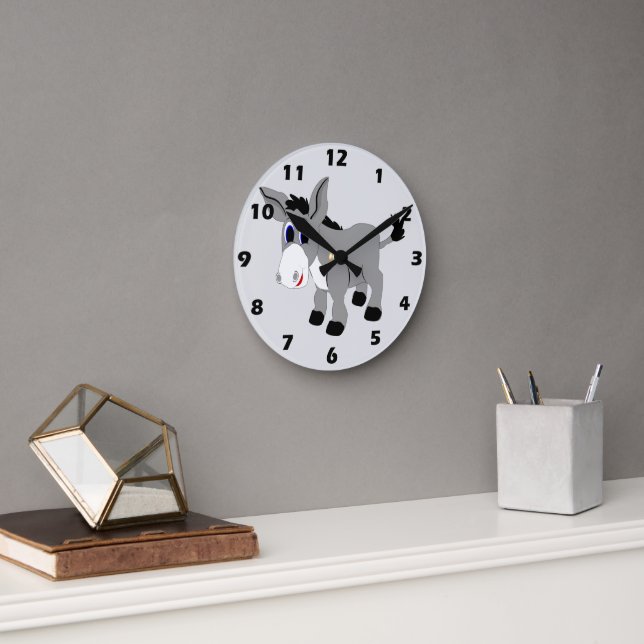 Horloge Ronde Conception d'âne (Bureau)