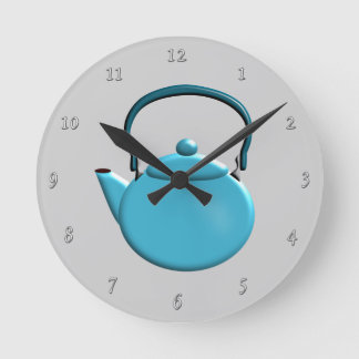 Horloge Ronde Conception d'Aqua Teapot