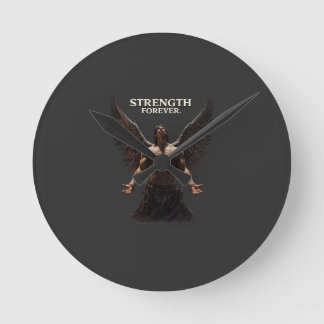 Horloge Ronde Conception Dark Angel pour Toujours Force – Motiva