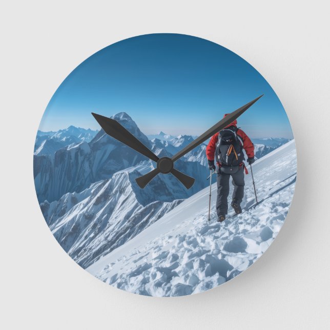 Horloge Ronde Conception d'aventure dans la nature  (Recto)