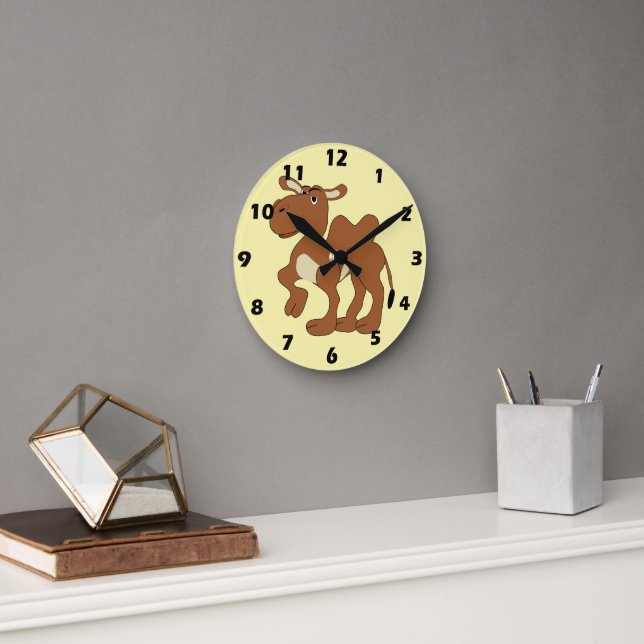 Horloge Ronde Conception de chameau de Bactriane (Bureau)