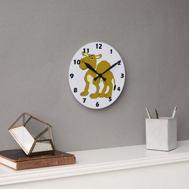 Horloge Ronde Conception de chameau dromadaire (Bureau)