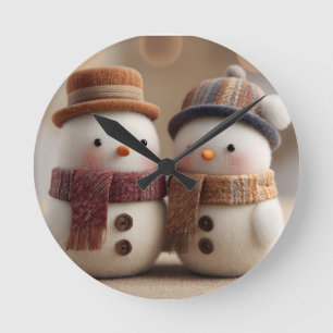 Horloge Ronde Conception de conte de fées enchanté de Blanche-Ne