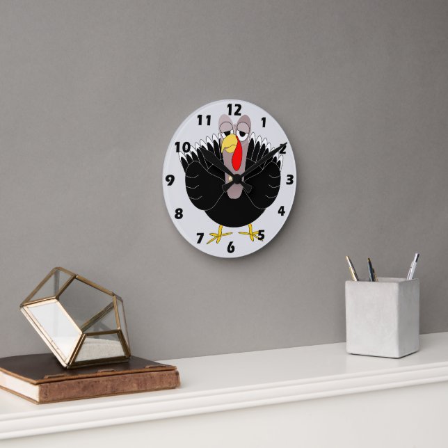 Horloge Ronde Conception de dinde (Bureau)