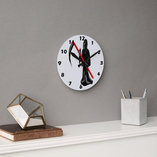 Horloge Ronde Conception de Faucheur (Bureau)