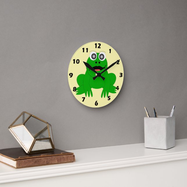 Horloge Ronde Conception de grenouille (Bureau)