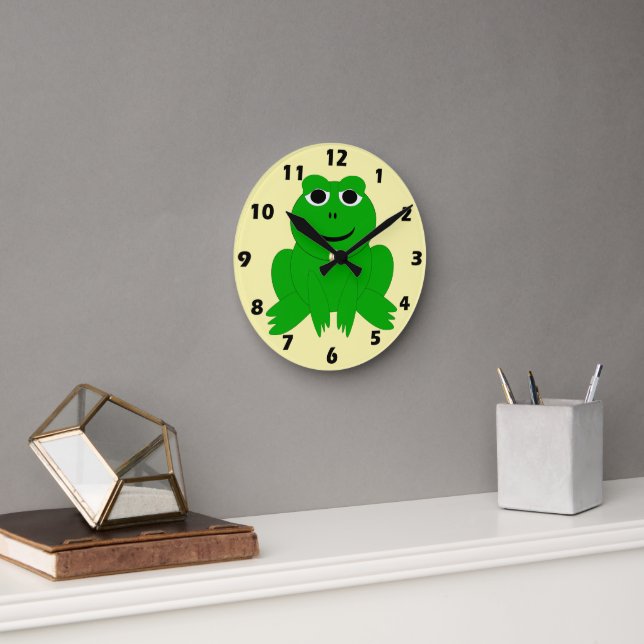 Horloge Ronde Conception de grenouille (Bureau)
