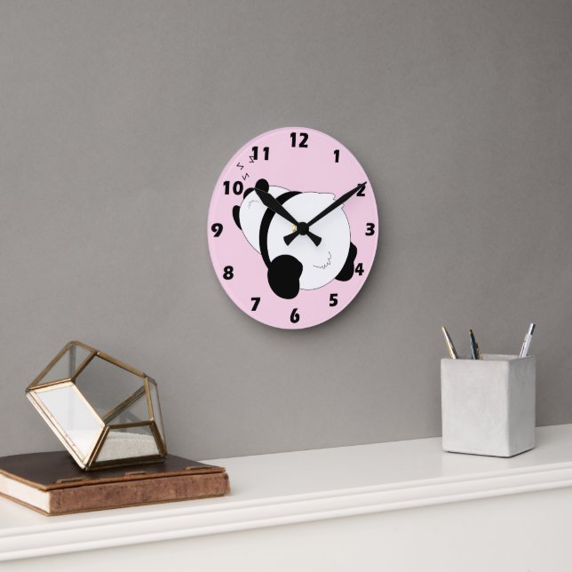 Horloge Ronde Conception de panda (Bureau)