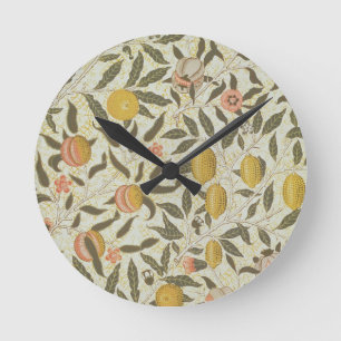 Horloge Ronde Conception de papier peint de fruit ou de grenade