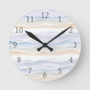 Horloge Ronde Conception de plage de vague océanique 365
