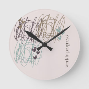 Horloge Ronde Conception de scintilles - nous sommes tous en cou