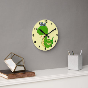 Horloge Ronde Conception de serpent