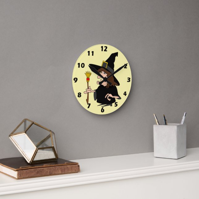 Horloge Ronde Conception de sorcière (Bureau)