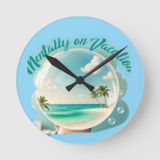 Horloge Ronde conception de vacances mentales