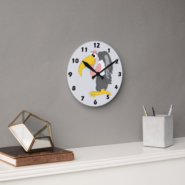 Horloge Ronde Conception de vautour (Bureau)