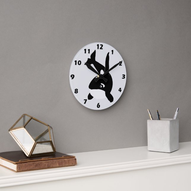 Horloge Ronde Conception d'épaulard (Bureau)