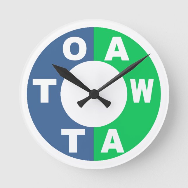 Horloge Ronde CONCEPTION D'Horloge Mur Acrylique OTTAWA (Recto)