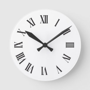 Horloge Ronde Conception d'horloge vectorielle minimaliste