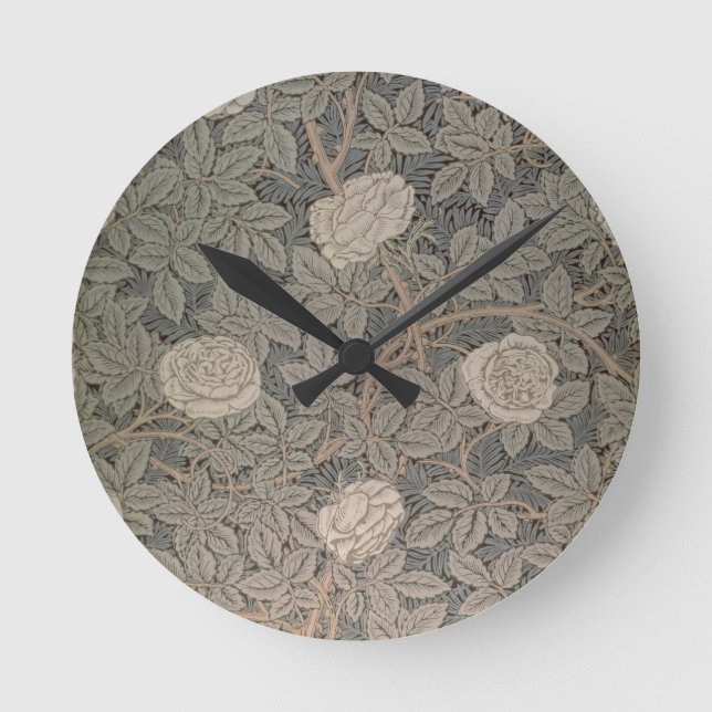 Horloge Ronde Conception du papier peint "Rose-90" (Recto)