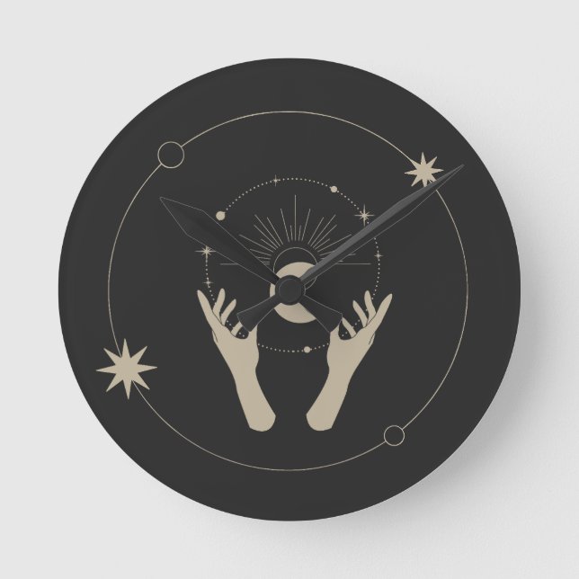 Horloge Ronde conception esthétique de fantaisie au clair de lun (Recto)