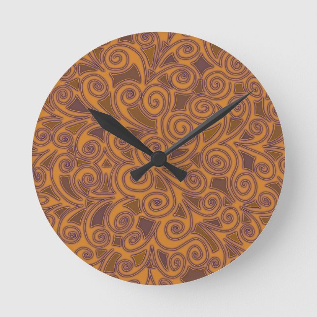Horloge Ronde Conception orange folle (Recto)