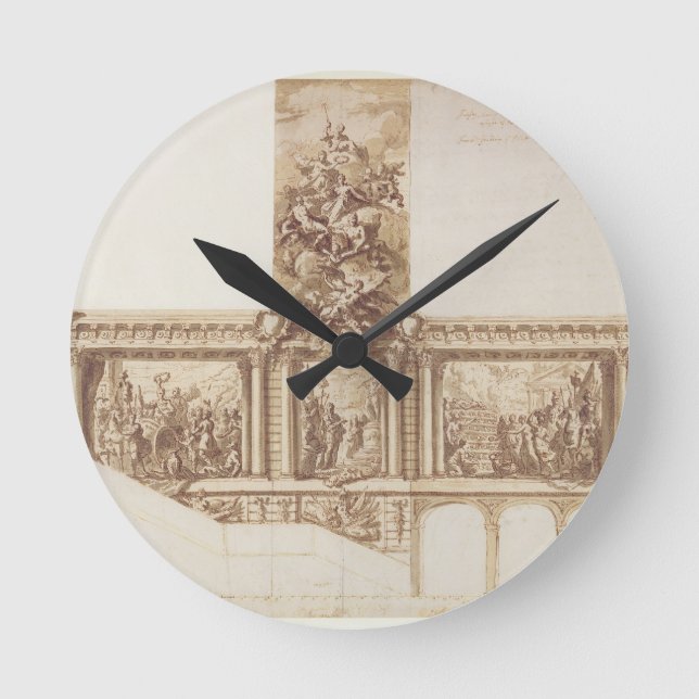 Horloge Ronde Conception pour murs de plafond et escalier (stylo (Recto)