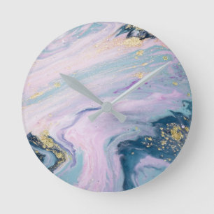 Horloge Ronde Conception ronde de marbre d'horloge murale