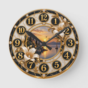 Horloge Ronde conception sophistiquée de l'horloge