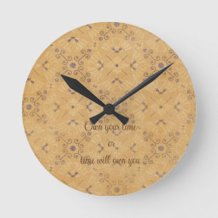 Horloge Ronde Conception Vintage romantique