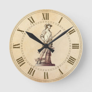 Horloge Ronde Concord Minuteman