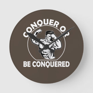 Horloge Ronde Conquérir Ou Être Conquis