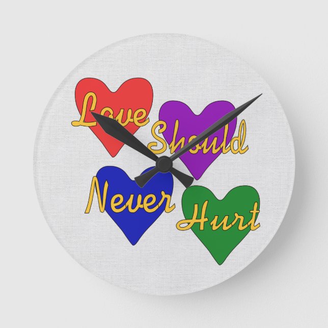 Horloge Ronde Conscience de violence familiale (Recto)