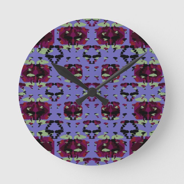 Horloge Ronde Contained Sky Flame Roses (Recto)
