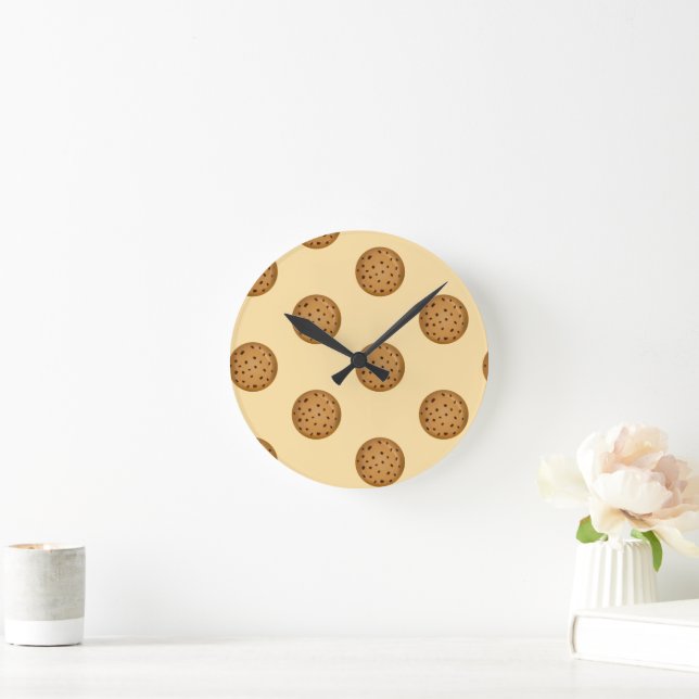 Horloge Ronde Cookie aux pépites de chocolat  (Maison)