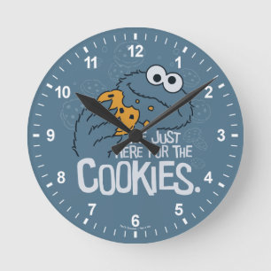 Horloge Ronde Cookie Monster Me Just Here pour les cookies