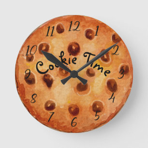 Horloge Ronde Cookie Time Chocolate Chip
