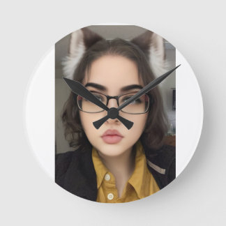 Horloge Ronde Cookies Neko Wolf
