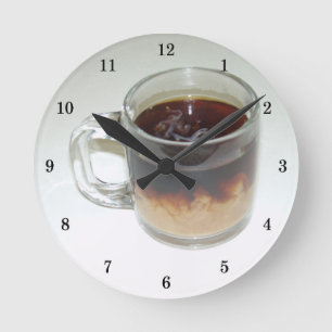 Horloge Ronde Cool Cup of Coffee Wall Clock