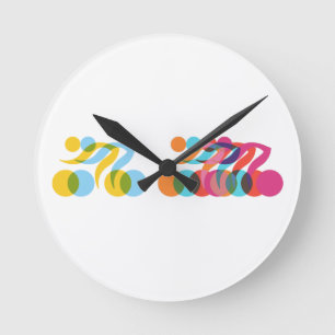 Horloge Ronde Cool cycliste et design unique