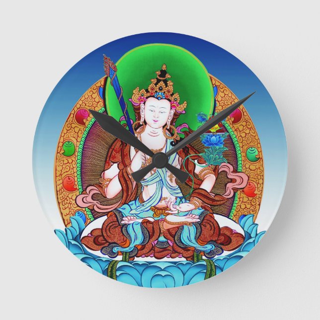Horloge Ronde Cool oriental tibetan thangka Godtattoo art (Recto)