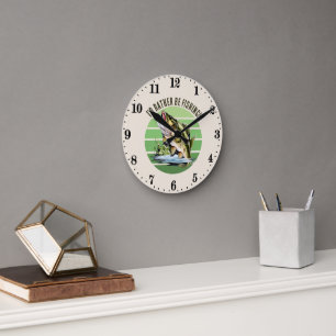 Horloge Ronde cool plutôt que de pêcher ajouter du texte